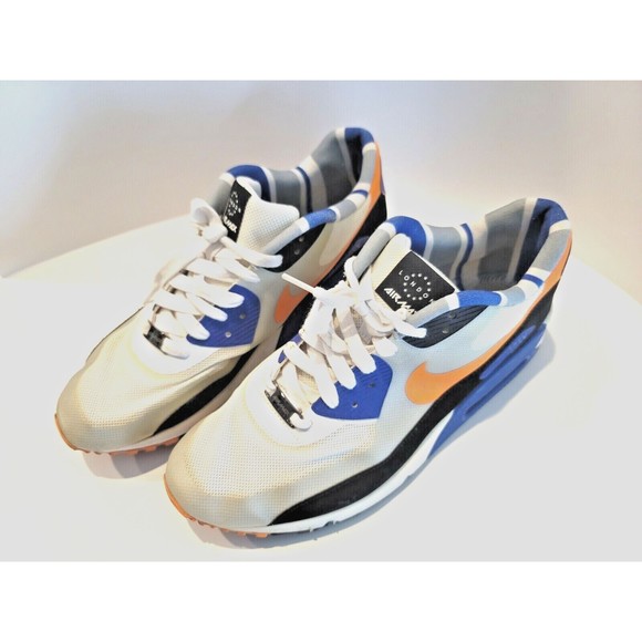 Nike Air Max 90 QS London Home Turf Series Unisex US 8 586845-108 Blue Orange - Picture 2 of 14